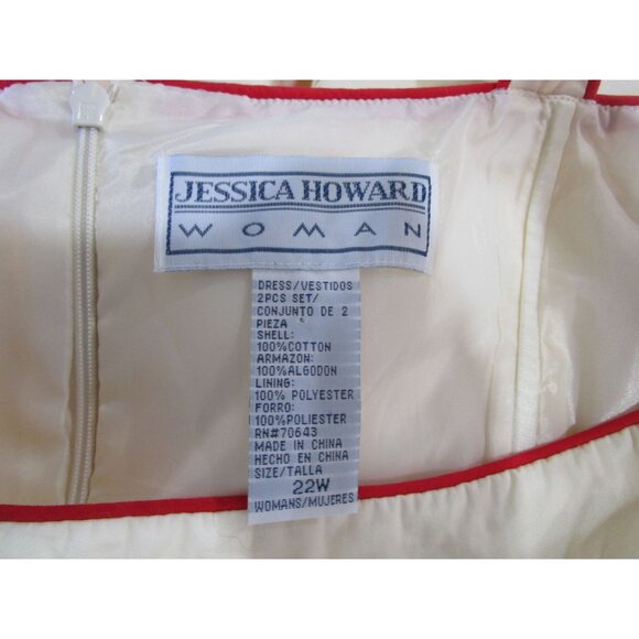 Jessica Howard Woman 22W Rose Sundress Boned Bodice Fully Lined EUC - Picture 4 of 16